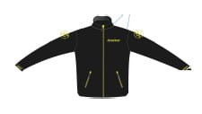 Kurtka rowerowa HEBO WIND PRO JKT czarno-zielona