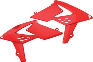 OSŁONY ZBIORNIKA PALIWA TANK PANELS KPL.  LEWA+PRAWA BETA RR 2T 250/300 2013-2019 RR 4T 350/390/430/480 2013-2019 RED OEM 031.43.012.00.97