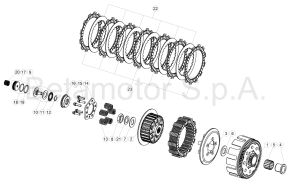 SPEŻYNY SPRZĘGŁA BETA  RR 125 2T STD/RACING 2018-2019-2020 OEM 035030110000 KPL 5 SZTUK 