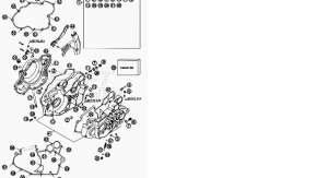 USZCZELKA KARTERÓW SILNIKA BETA 400/450/525 2005-2009 OEM 3625472000