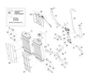 ŚRUBA -WKRĘT DO MOCOWANIA TERMOSTATU BETA RR 4T OEM 020390140000
