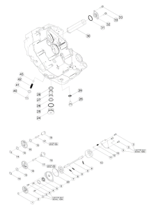 ŚRUBY DEKIELKA POMPY OLEJU BETA RR 4T 350/390/400/430/450/480/498/520 2010-2021 OEM 3129823000 