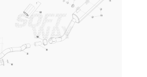 USZCZELKA WYDECHU BETA RR 125 4T 2010-2011-2012-2013-2014-2015 OEM 015370110000 KPL. 2 SZT 