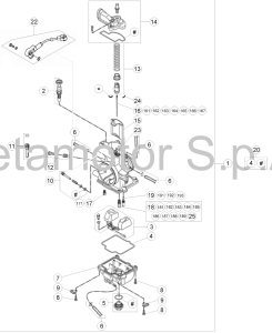 ŚRUBA REGULACJI GAŻNIKA BETA RR 250/300 2T 2013-2022  XTRAINER 250/300 2T 2015-2022 OEM 026120328000