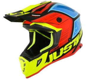 Kask JUST1 J38 BLADE red-blue-yellow-black L