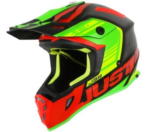 Kask JUST1 J38 BLADE red-lime-black M 