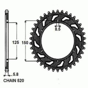 ZEBATKA NAPEDZANA STALOWA SUNSTAR SUNR1-3547-50 KTM 251/600