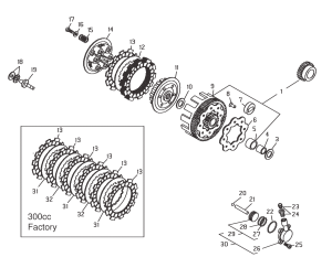 Podkładka kosza sprzęgła Beta trial TECHNO /REV/EVO 125/200/250/290/300 2T  2000-2025 OEM 2765890000 