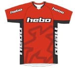 Koszulka rowerowa HEBO AM REPLICA czerwono-biała